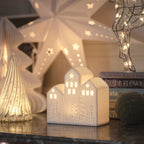 Ceramic House LED Christmas Decoration