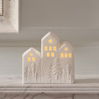 Ceramic House LED Christmas Decoration
