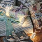 10 Glass Pinecone LED String Lights