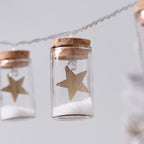 10 Star Glass Bottle LED String Lights