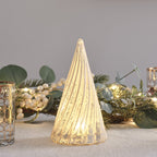 Glass Christmas Tree LED Table Decoration