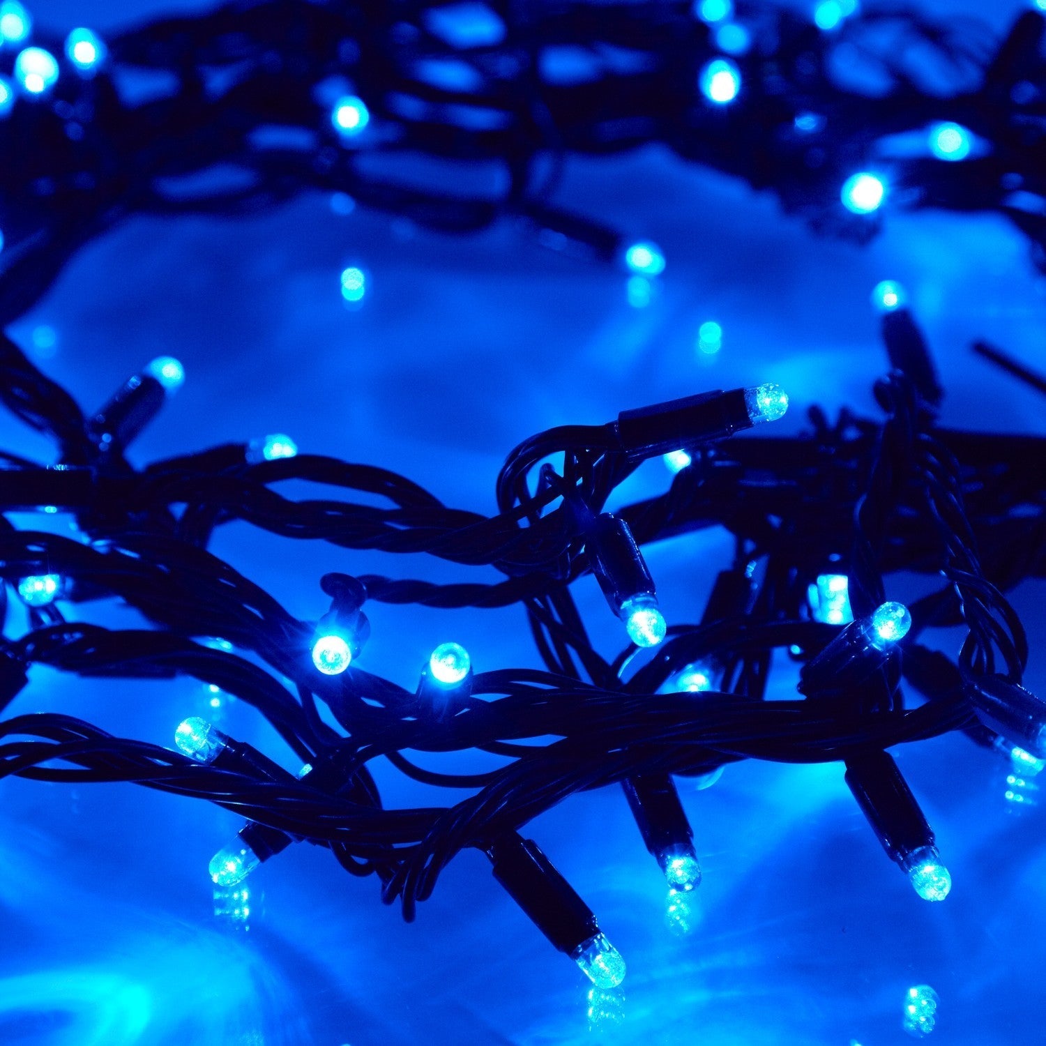 Core Connect 10m 100 Blue Connectable Fairy Lights Green Cable