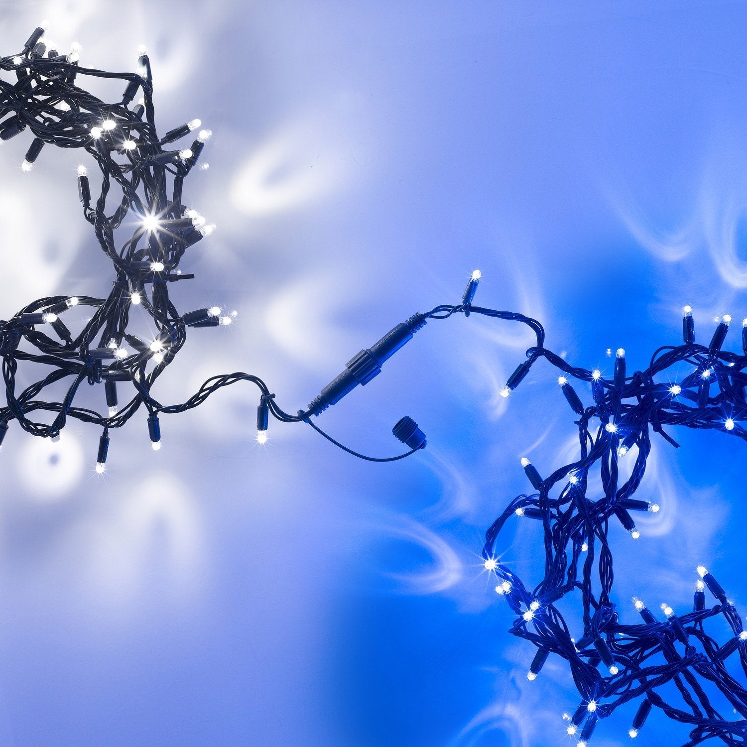 Core Connect 20m 200 Blue Connectable Fairy Lights Green Cable