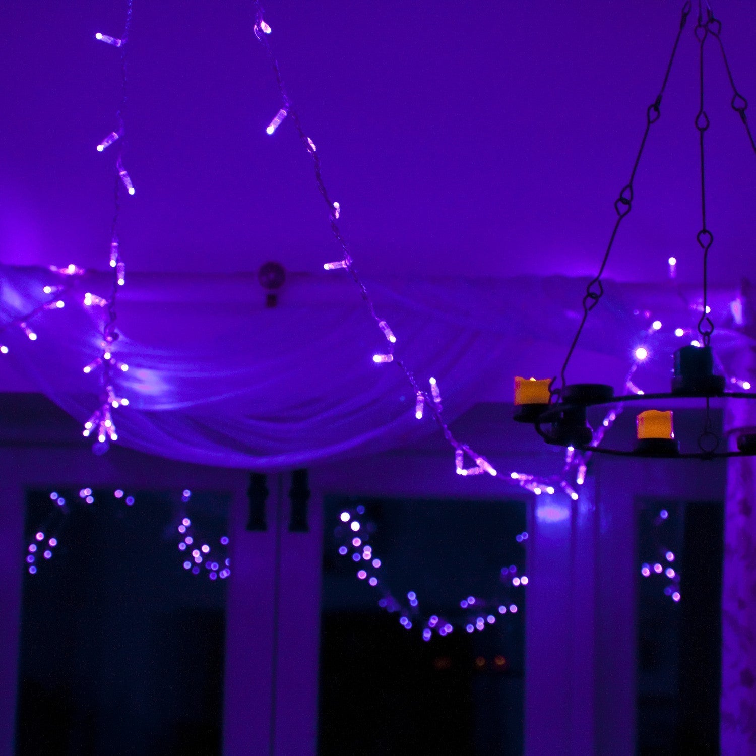 Core Connect 10m 100 Purple Connectable Fairy Lights Clear Cable