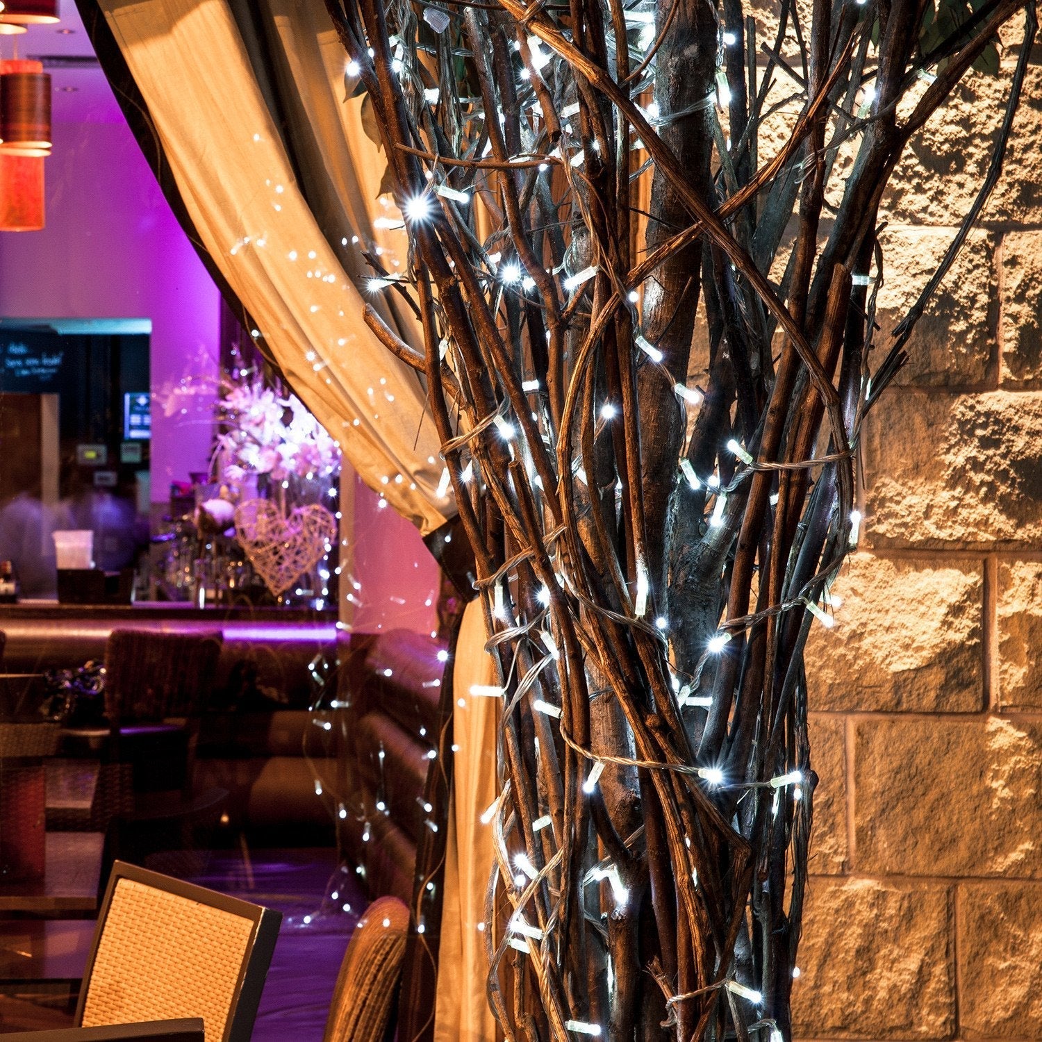 Core Connect 50m 500 White Connectable Fairy Lights Clear Cable