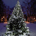 Core Connect 12m x 2m 840 White Connectable Net Lights Green Cable