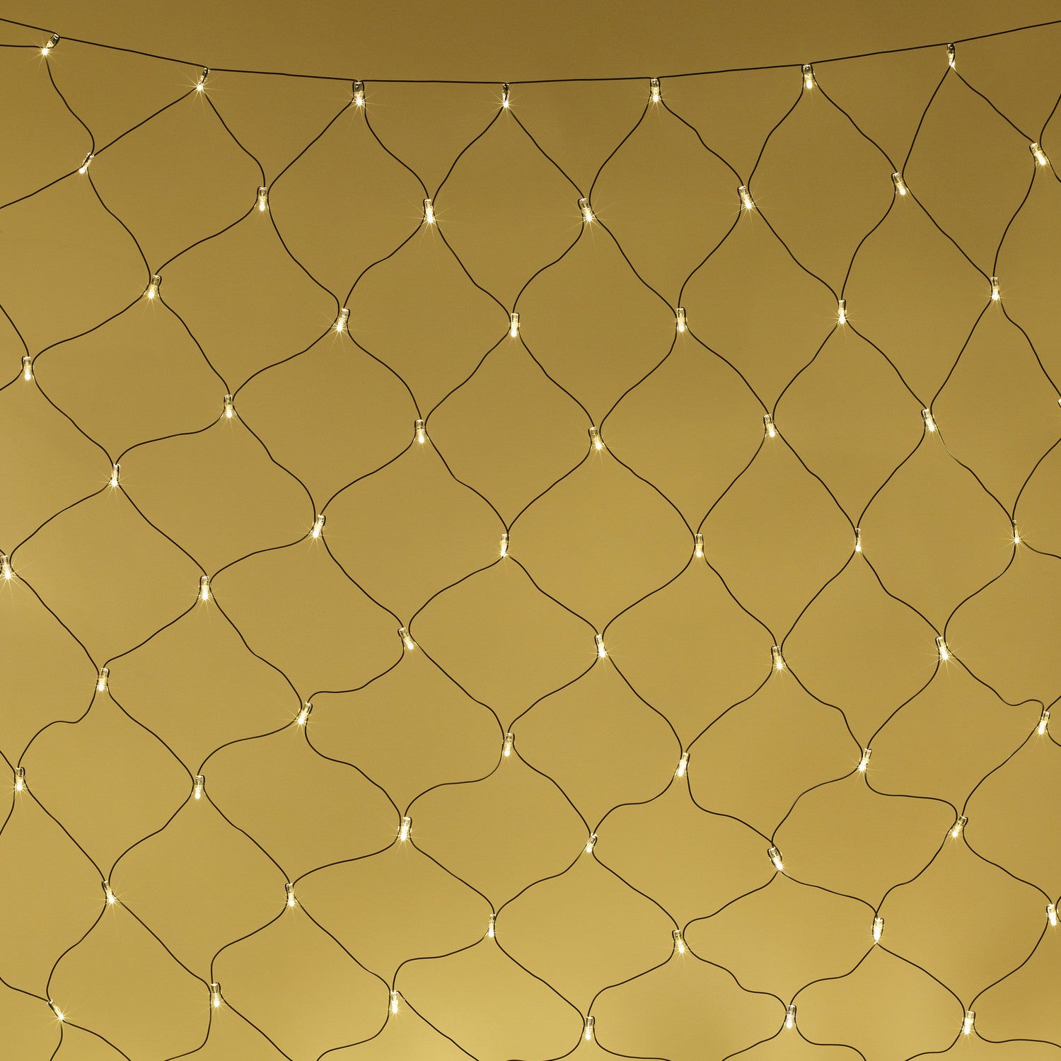 Core Connect 2m x 2m 140 Warm White Connectable Net Lights Green Cable