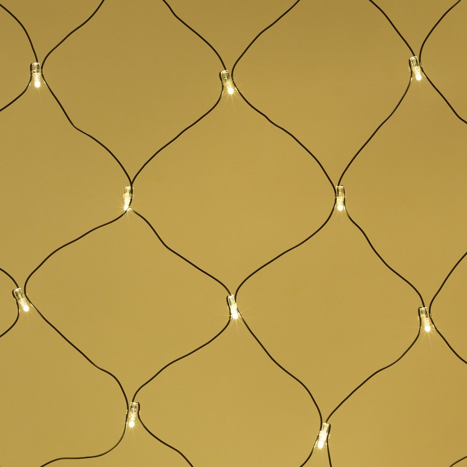 Core Connect 2m x 2m 140 Warm White Connectable Net Lights Green Cable