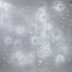 Core Connect 6m x 2m 576 White Connectable Curtain Lights Clear Cable