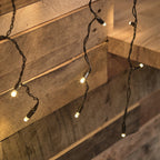 Core Connect 6m x 2m 576 Warm White Connectable Curtain Lights Black Cable