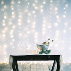 Core Connect 8m x 2m 768 Warm White Connectable Curtain Lights Clear Cable