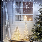 Core Connect 2m 64 White Connectable Icicle Lights Clear Cable