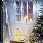 Core Connect 28m 896 White Connectable Icicle Lights Clear Cable