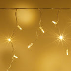 Core Connect 12m 384 Warm White Connectable Icicle Lights Clear Cable