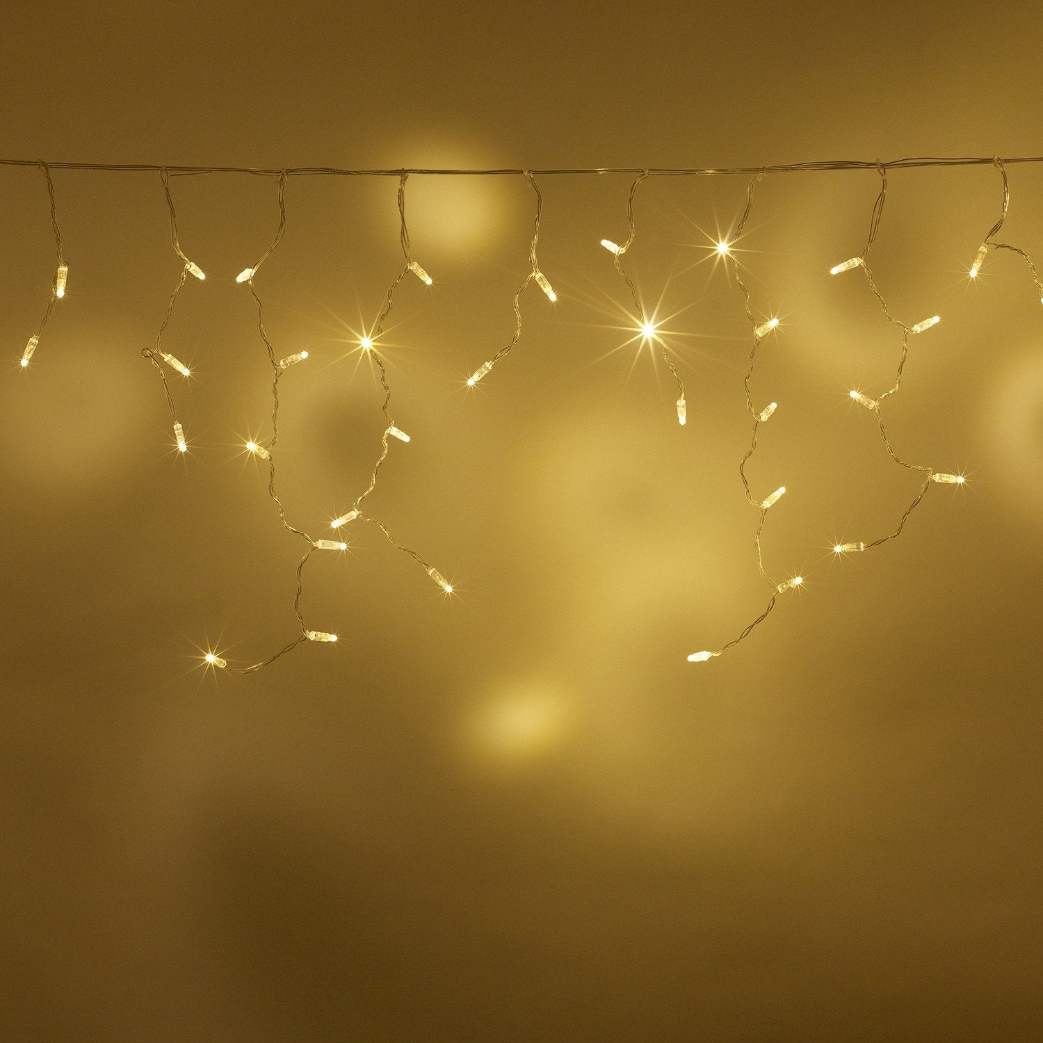 Core Connect 16m 512 Warm White Connectable Icicle Lights Clear Cable