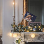 Pre Lit Eucalyptus and White Berry Christmas Wreath & Garland