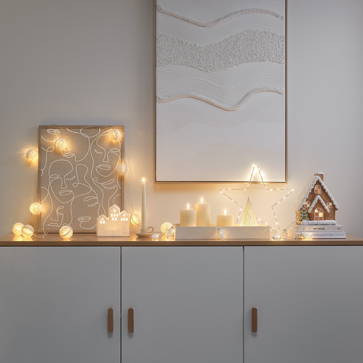 10 Paper Ball LED String Lights