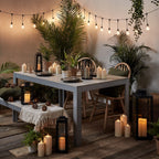 20 Drop Bulb Vintage Style Premium Solar Festoon Lights