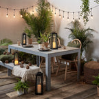 20 Drop Bulb Vintage Style Premium Solar Festoon Lights