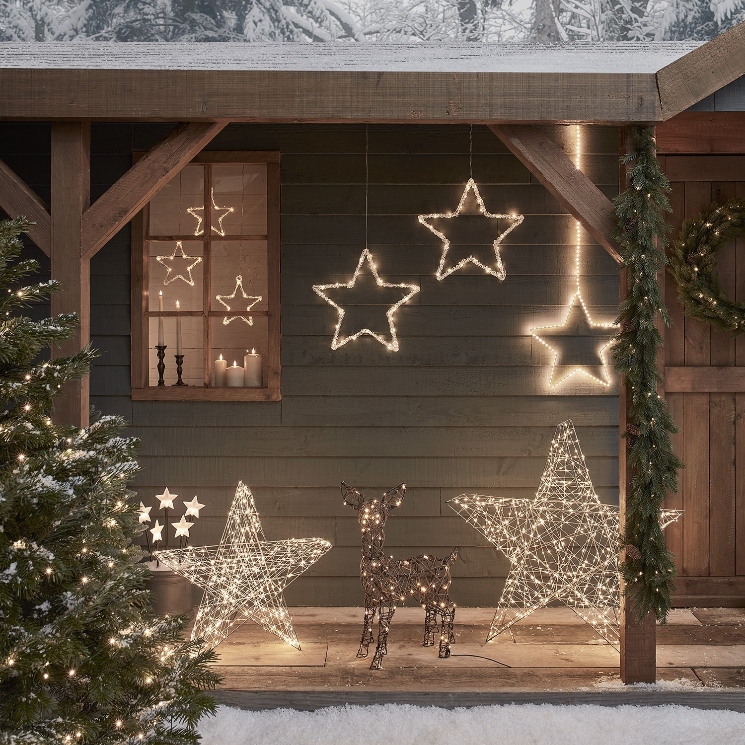 38cm Outdoor Hanging Star Light