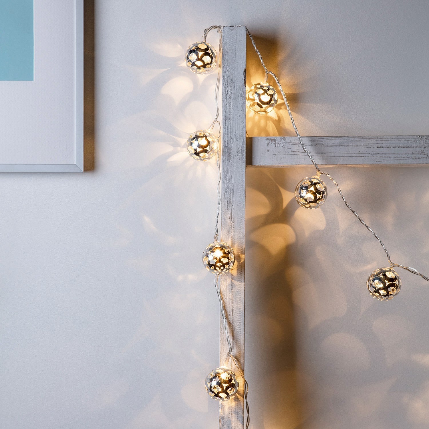 16 Silver Ball Fairy Lights