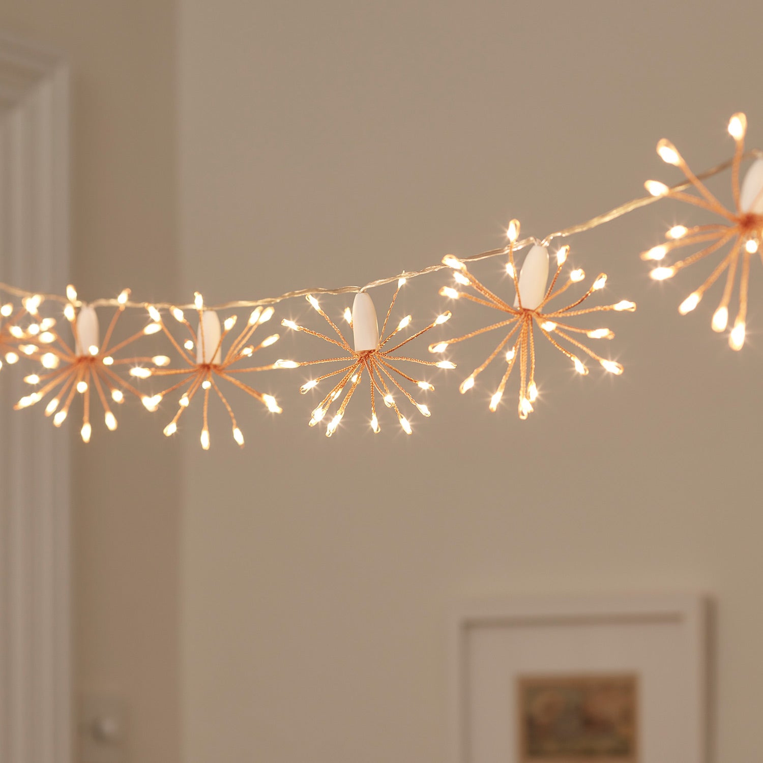 15 Rose Gold Starburst Fairy Lights