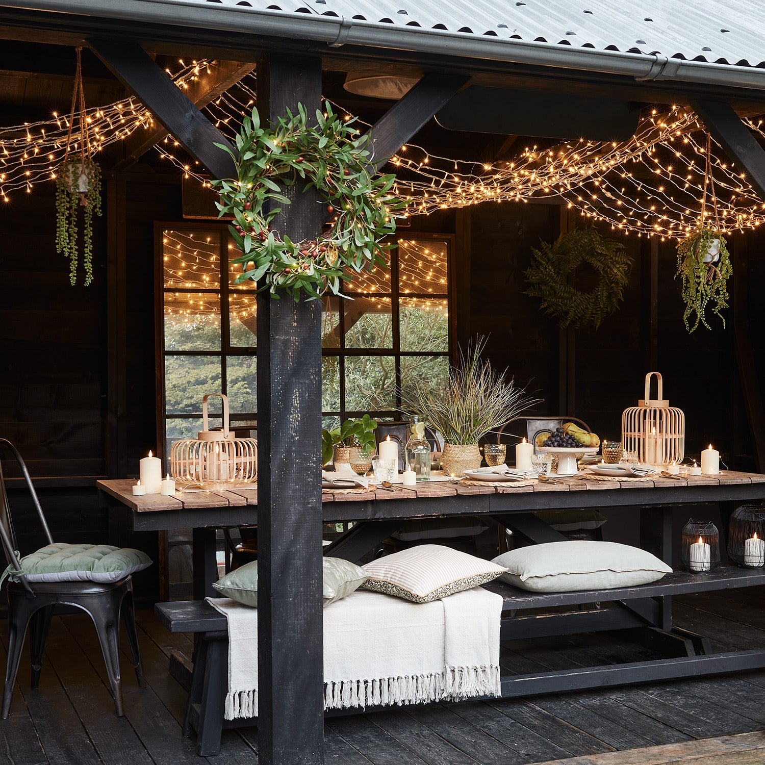 800 Dual LED String Lights Clear Cable