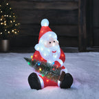 49.5cm Santa with Christmas Tree LED 3D Acrylic Figure