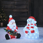 49.5cm Santa with Christmas Tree LED 3D Acrylic Figure
