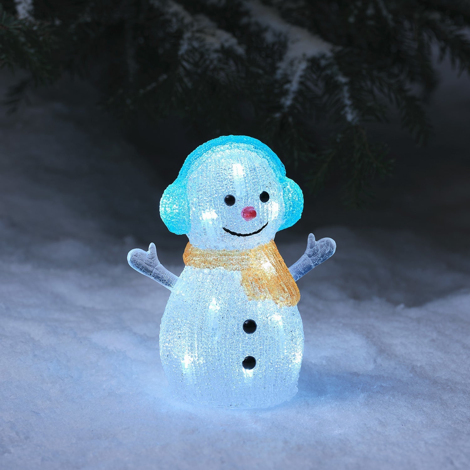 22cm Simon the Snowman LED 3D Acrylic Figure