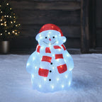46.5cm Snowman with Hat and Scarf LED 3D Acrylic Figure