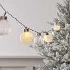 8.4m Warm White Bauble LED Garland