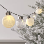 8.4m Warm White Bauble LED Garland