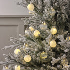 8.4m Warm White Bauble LED Garland