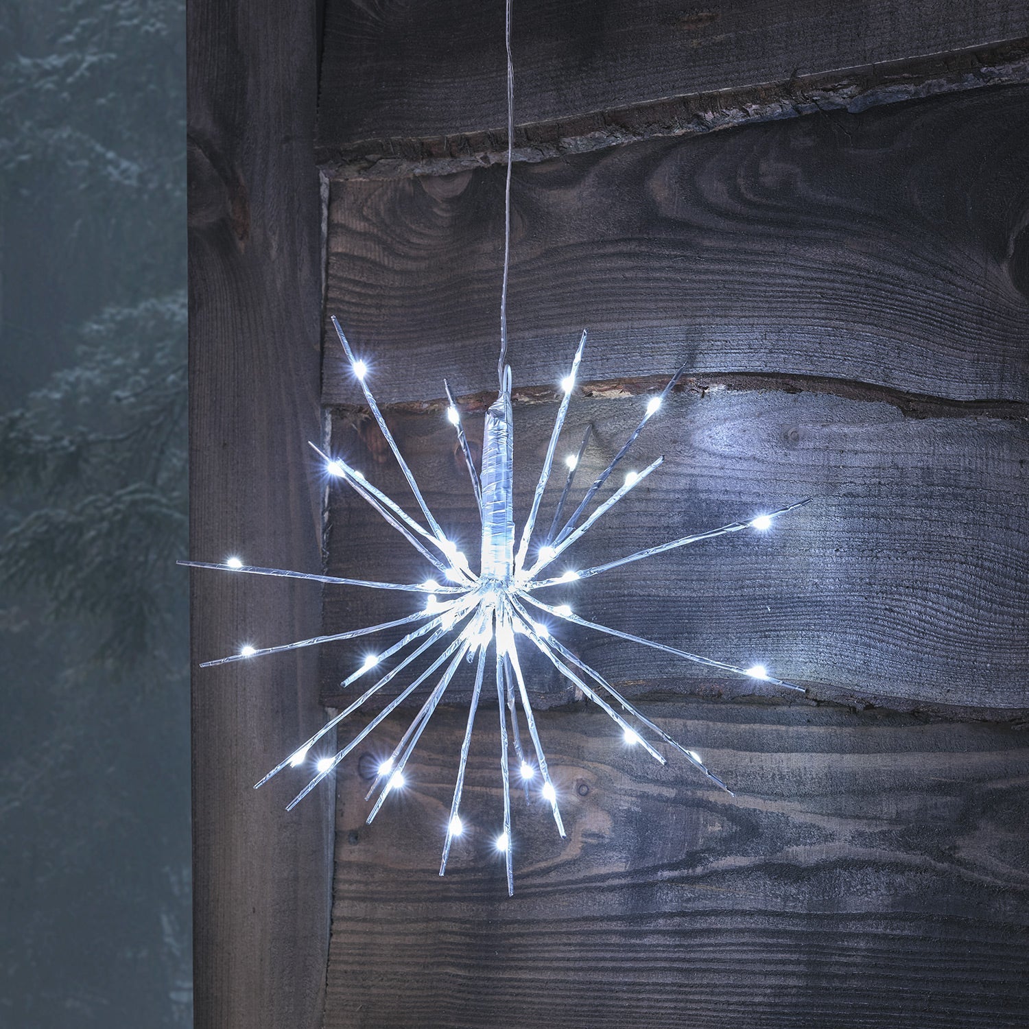 Set of 4 Dual Colour Micro LED Starburst Lights