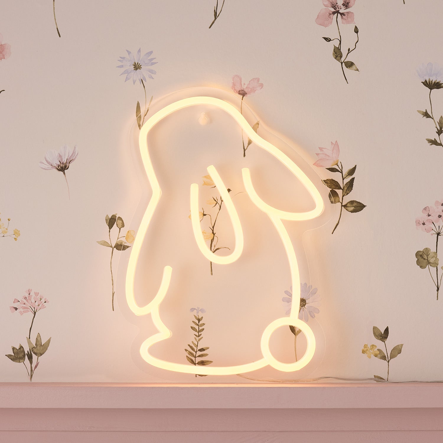 Neon Bunny Wall Light