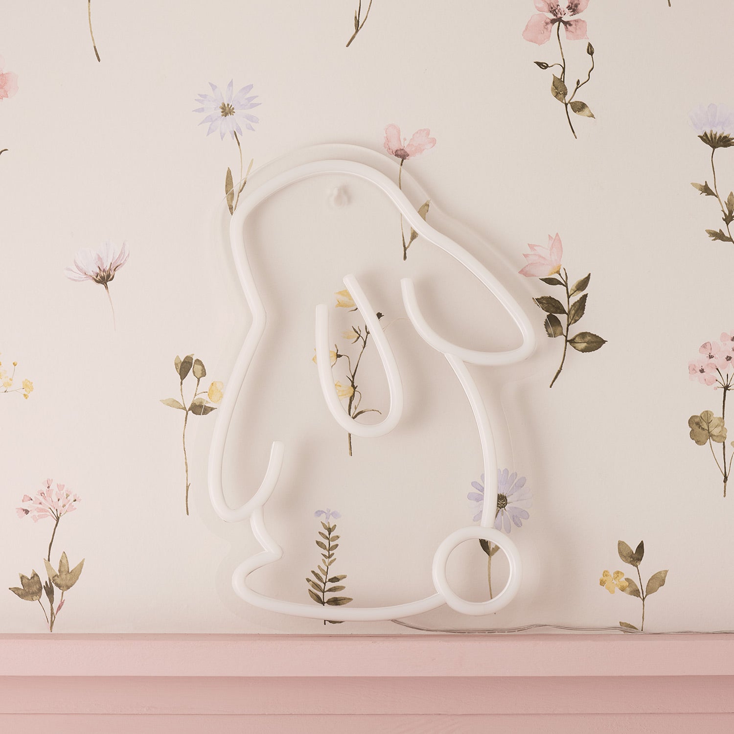 Neon Bunny Wall Light