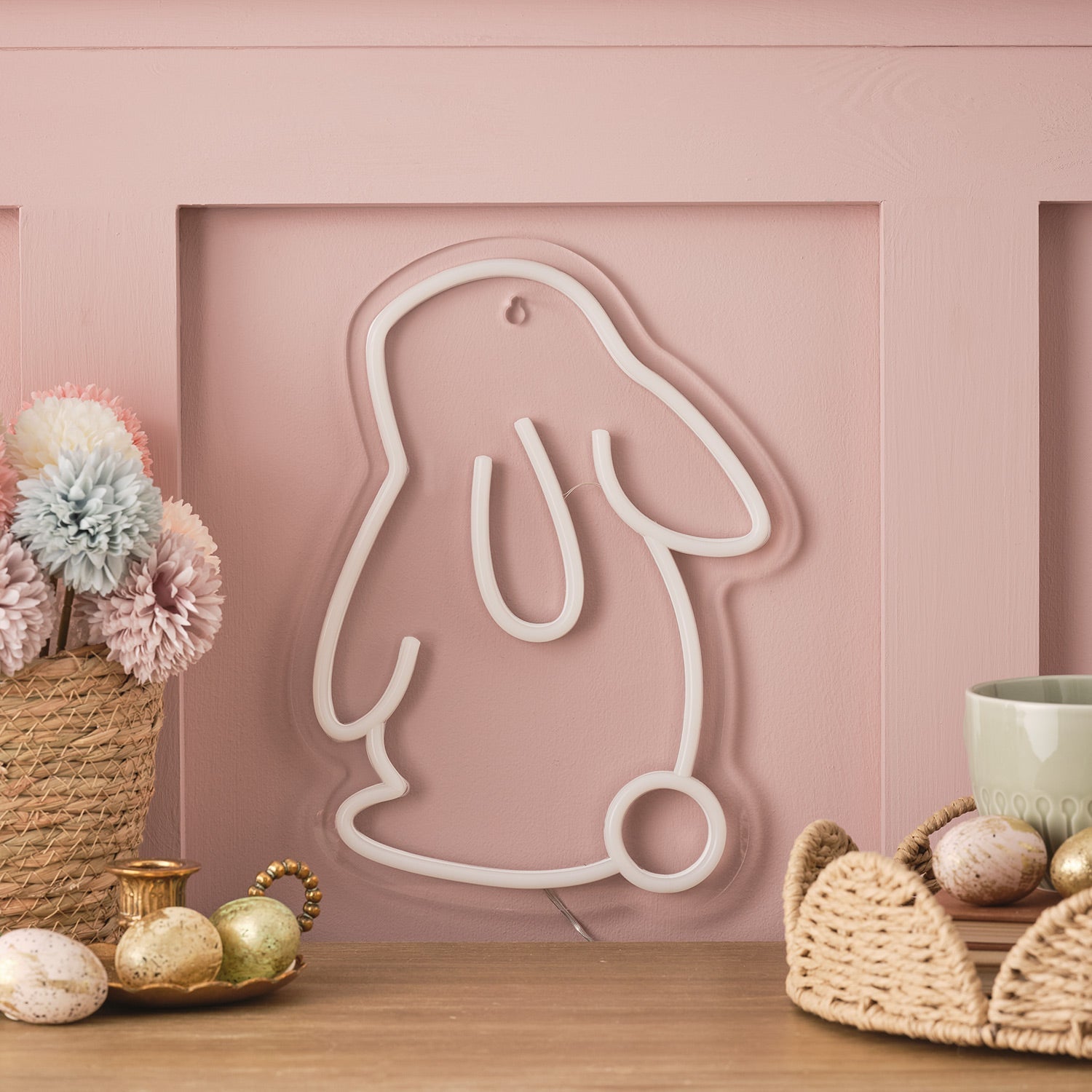 Neon Bunny Wall Light