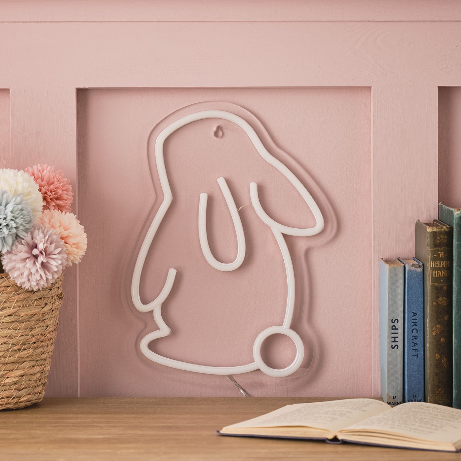 Neon Bunny Wall Light