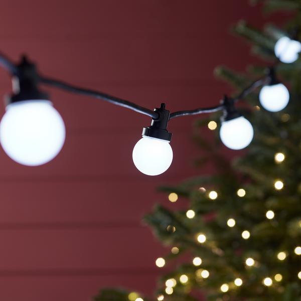 Pro Connect 150m 300 White Connectable Festoon Lights Black Cable