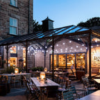 Pro Connect 80m 160 White Connectable Festoon Lights Black Cable