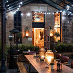 Pro Connect 105m 210 White Connectable Festoon Lights Black Cable