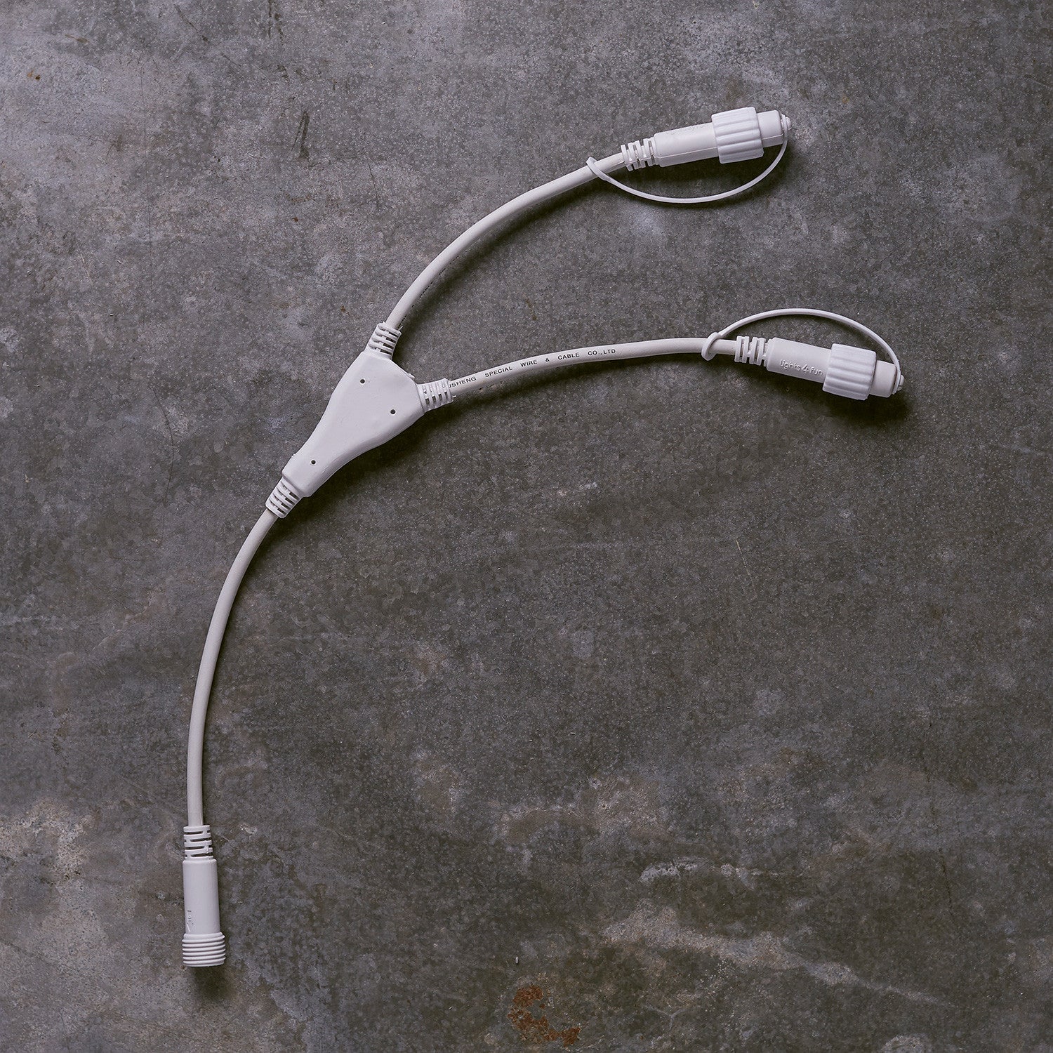 Pro Connect White 2 Way Y Connector