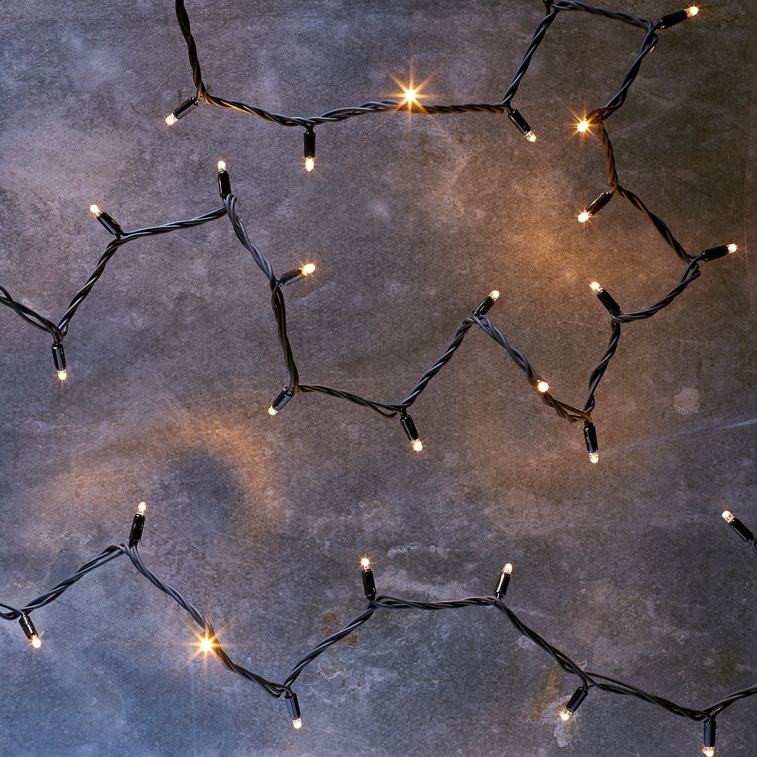 Pro Connect 65m 650 Traditional Warm White Connectable String Lights Black Cable