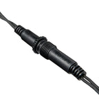 Pro Connect 30m 60 Warm White Connectable Festoon Lights Clear Cap Black Cable