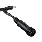 Pro Connect 24m 1200 Traditional Warm White Connectable Icicle Lights White Cable