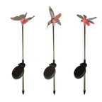 3 Butterfly, Dragonfly And Bird Solar Stakes