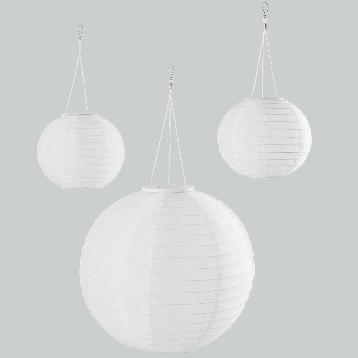 3 Cloud White Miami Solar Lanterns