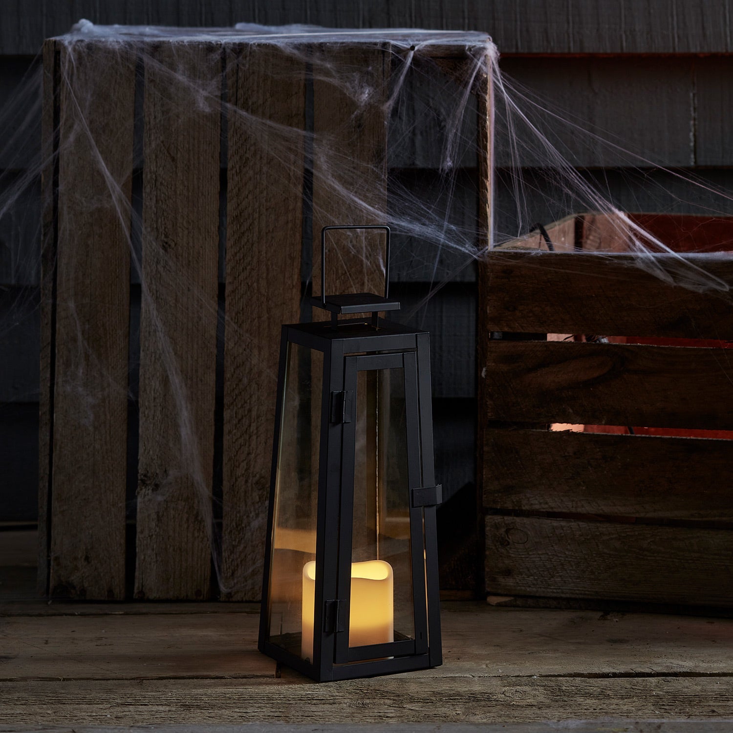 Porto Solar Metal Garden Lantern