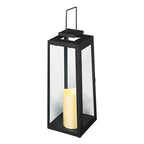 Porto Large Solar Metal Garden Lantern